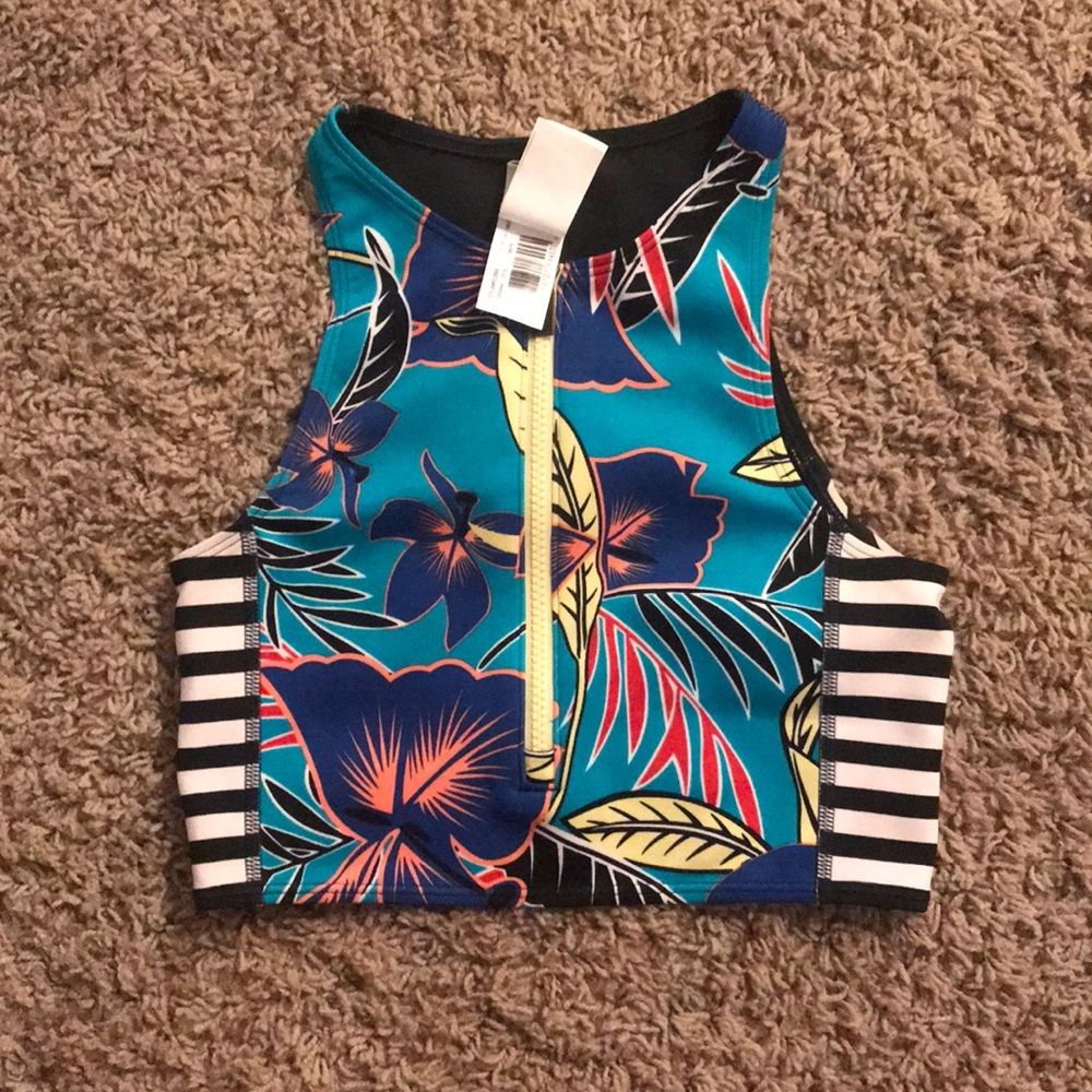 Roxy highneck swim top